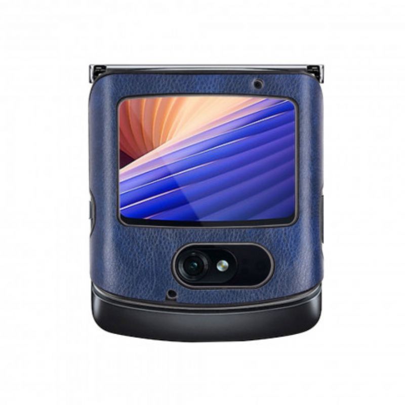 Coque Motorola Razr 5G Simili Cuir Litchi