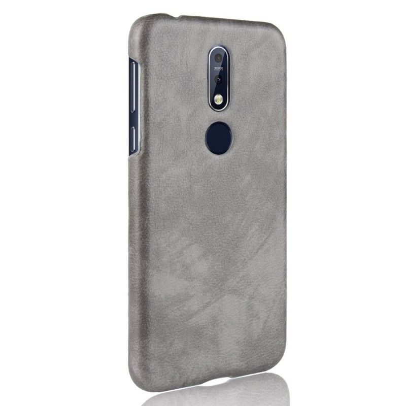 Coque Nokia 7.1 Effet Cuir Litchi