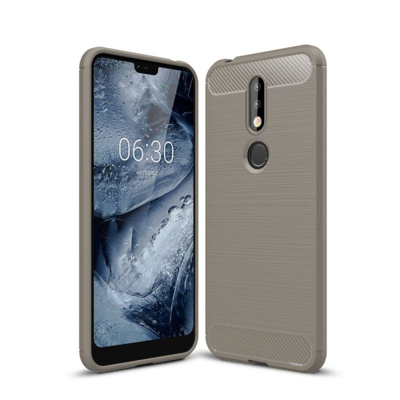 Coque Nokia 7.1 Fibre Carbone Brossée