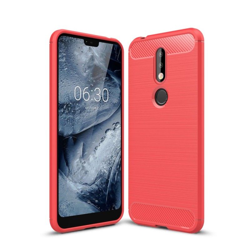 Coque Nokia 7.1 Fibre Carbone Brossée