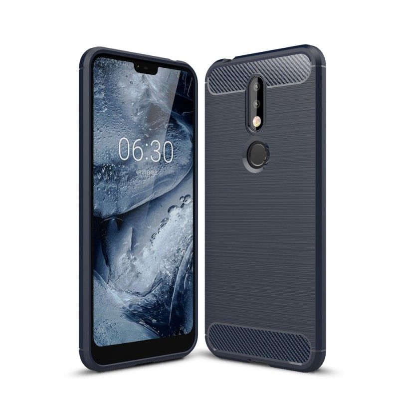 Coque Nokia 7.1 Fibre Carbone Brossée