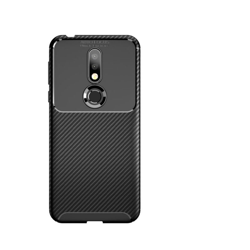 Coque Nokia 7.1 Flexible Texture Fibre Carbone