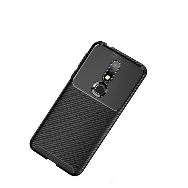 Coque Nokia 7.1 Flexible Texture Fibre Carbone