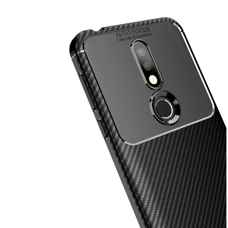 Coque Nokia 7.1 Flexible Texture Fibre Carbone