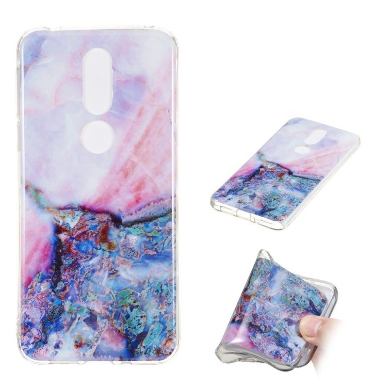 Coque Nokia 7.1 Marbre Multicolore