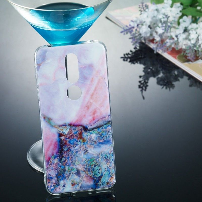 Coque Nokia 7.1 Marbre Multicolore