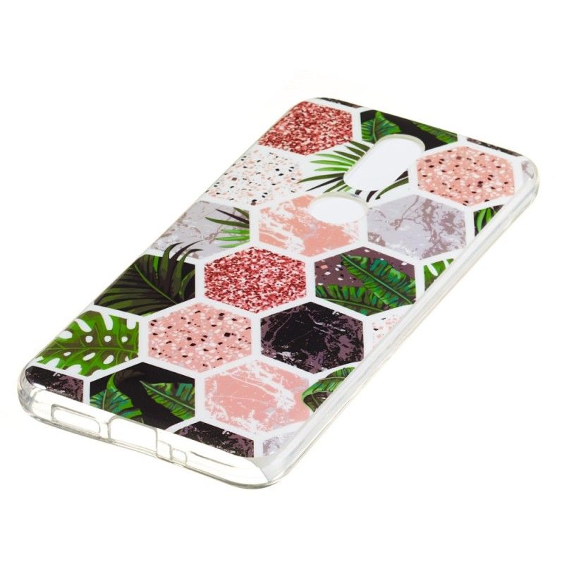 Coque Nokia 7.1 Paillettes Ruches Et Herbe