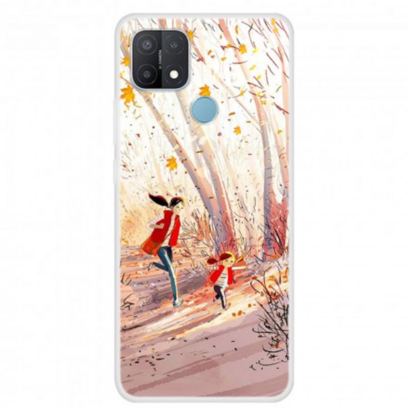 Coque Oppo A15 Paysage D'automne