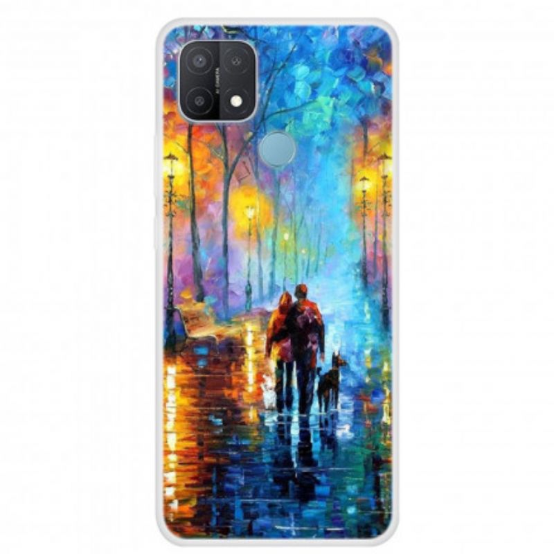 Coque Oppo A15 Promenade En Famille