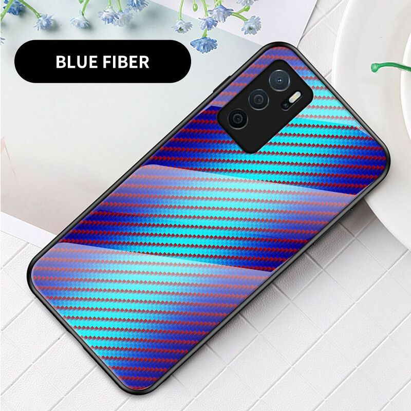 Coque Oppo A16 / A16s Verre Trempé Fibre Carbone