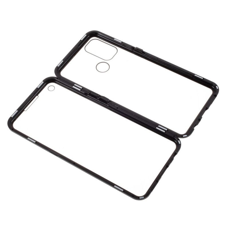 Coque Oppo A53 / A53s Avant Et Arrière Verre Trempé Et Métal