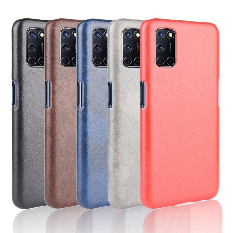 Coque Oppo A72 Effet Cuir Litchi Performance