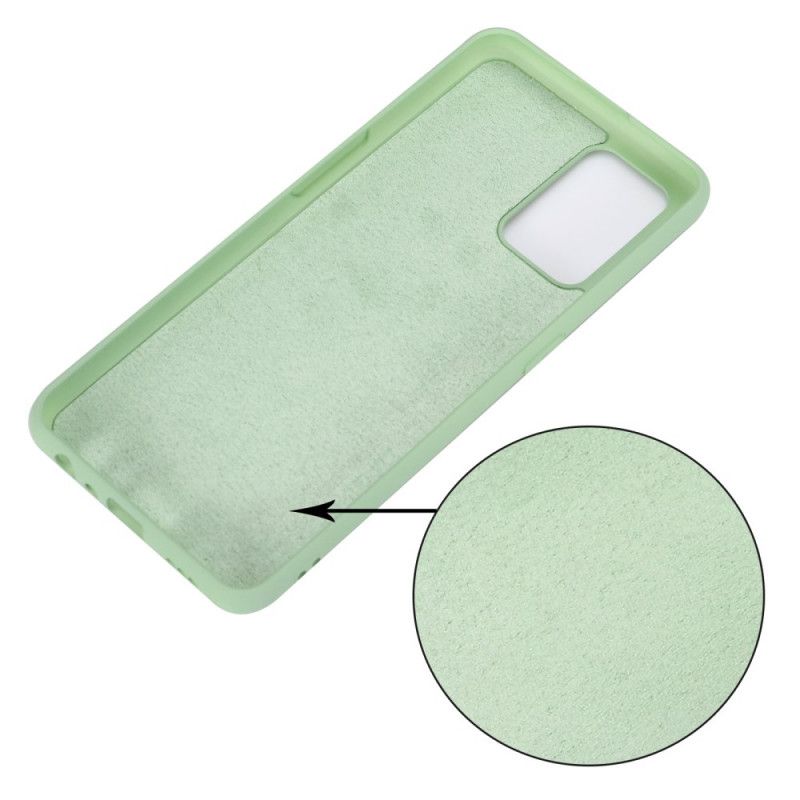 Coque Oppo A74 4G Silicone Liquide Avec Lanière