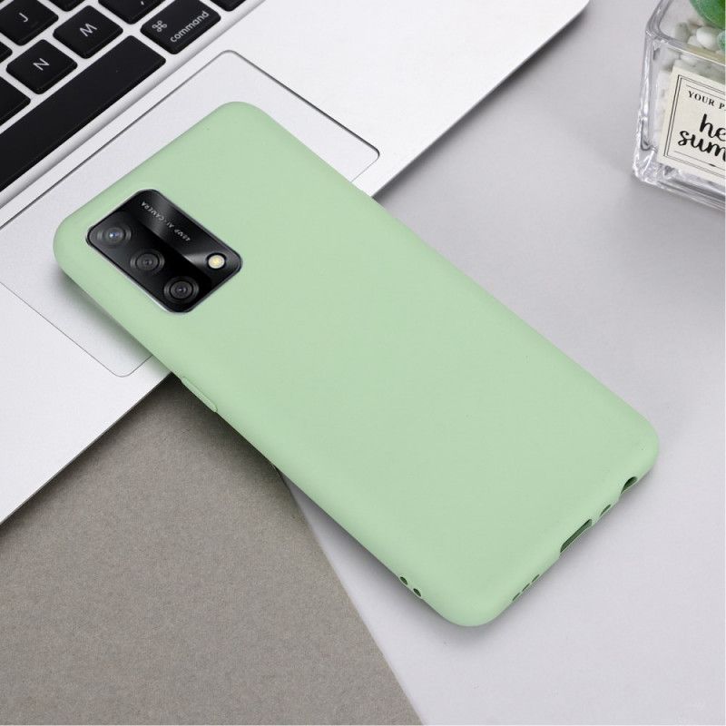 Coque Oppo A74 4G Silicone Liquide Avec Lanière