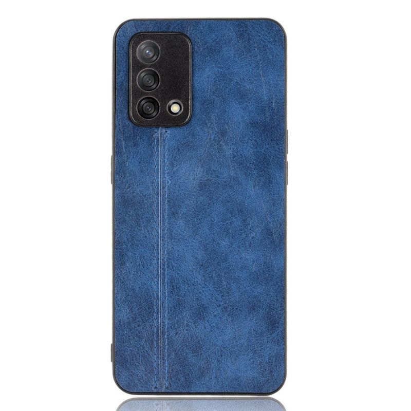 Coque Oppo A74 4G Style Cuir Coutures