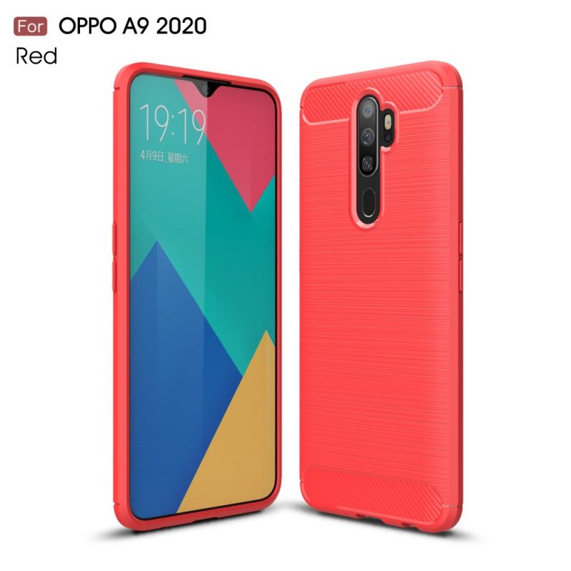 Coque Oppo A9 2020 / A5 2020 Fibre Carbone Brossée