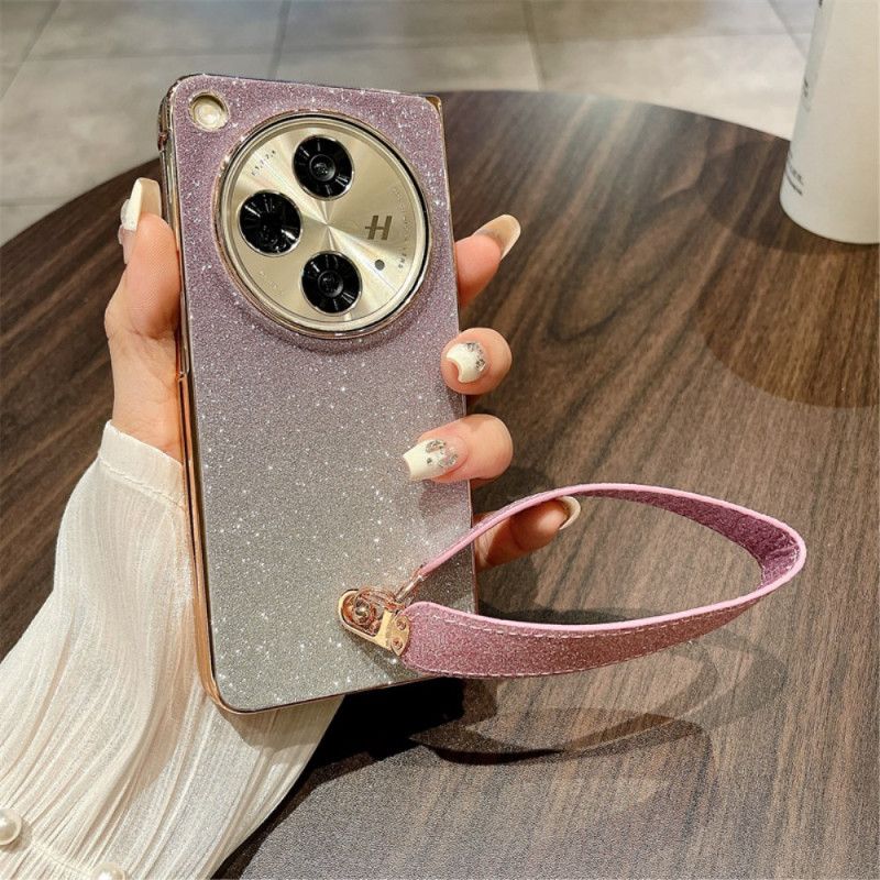 Coque Oppo Find N3 5G Surface Brillante et Sangle