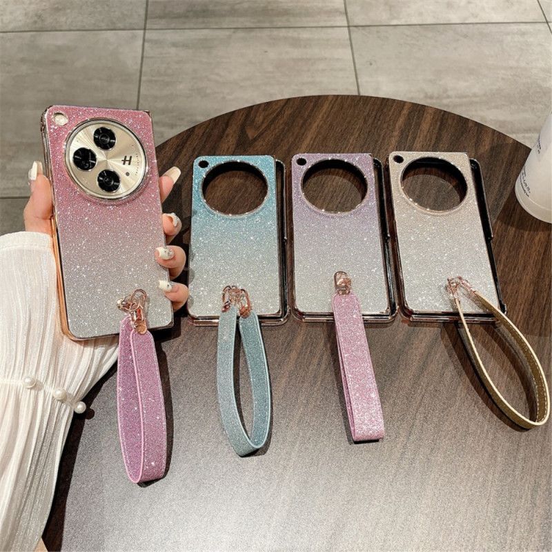 Coque Oppo Find N3 5G Surface Brillante et Sangle