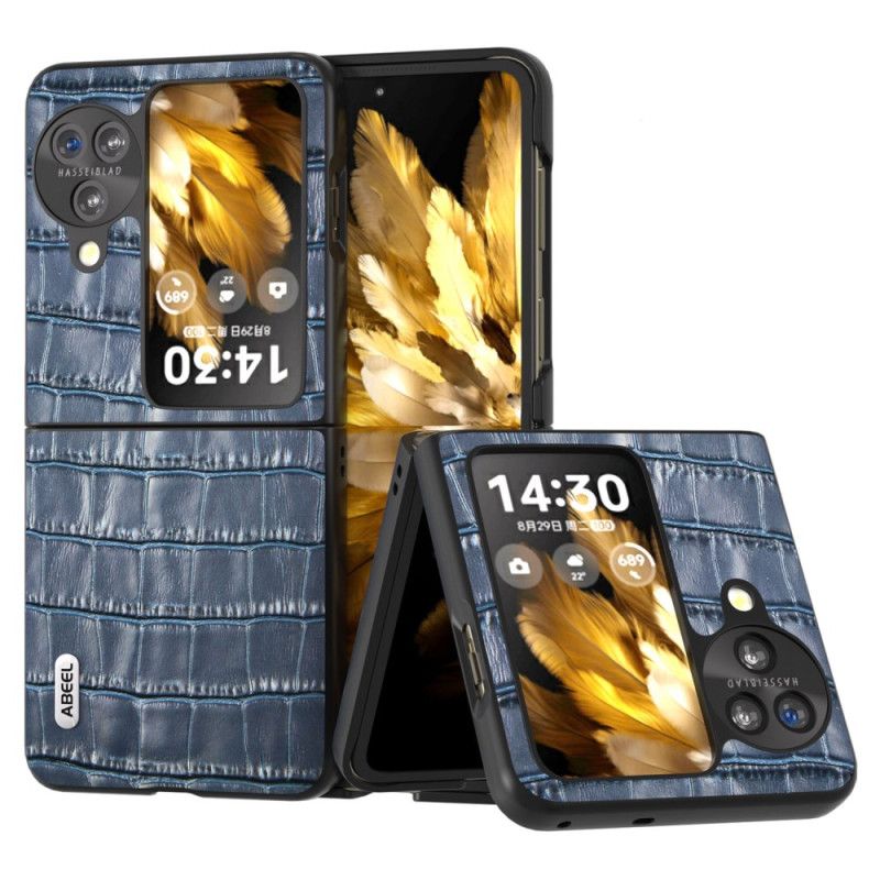 Coque Oppo Find N3 Flip Effet Crocodile ABEEL