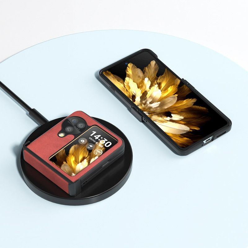 Coque Oppo Find N3 Flip Effet Cuir ABEEL