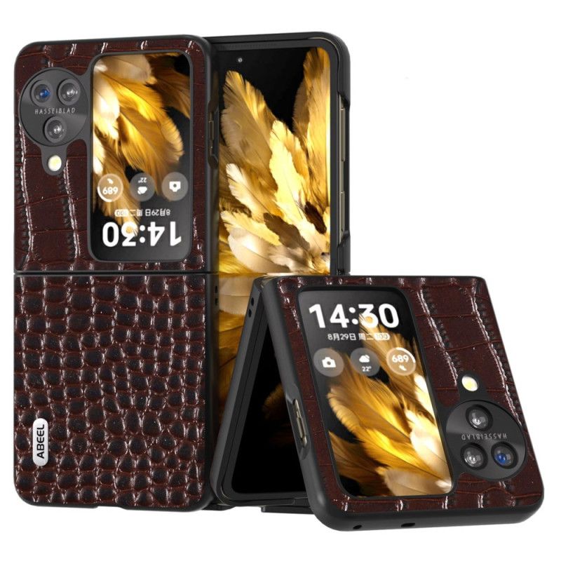 Coque Oppo Find N3 Flip Texture Crocodile