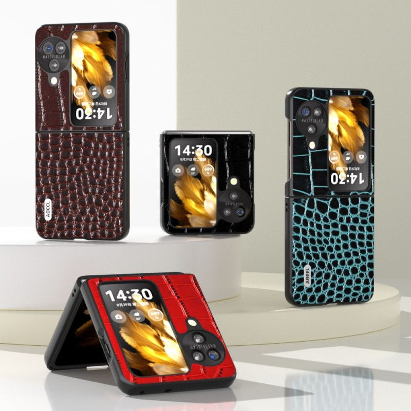 Coque Oppo Find N3 Flip Texture Crocodile