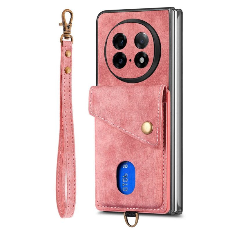 Coque Oppo Find N5 5G Porte-Cartes et Support