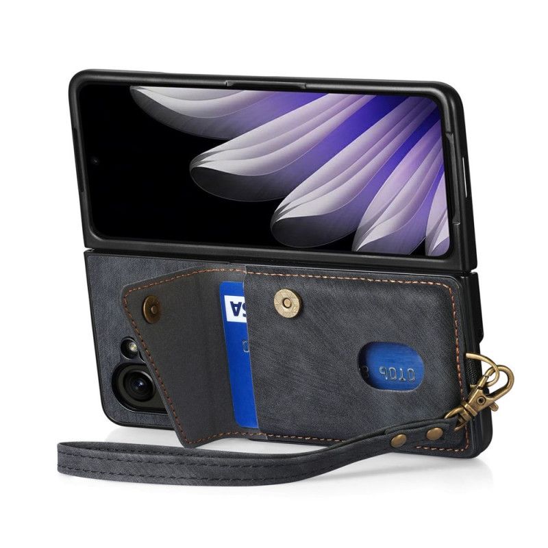 Coque Oppo Find N5 5G Porte-Cartes et Support