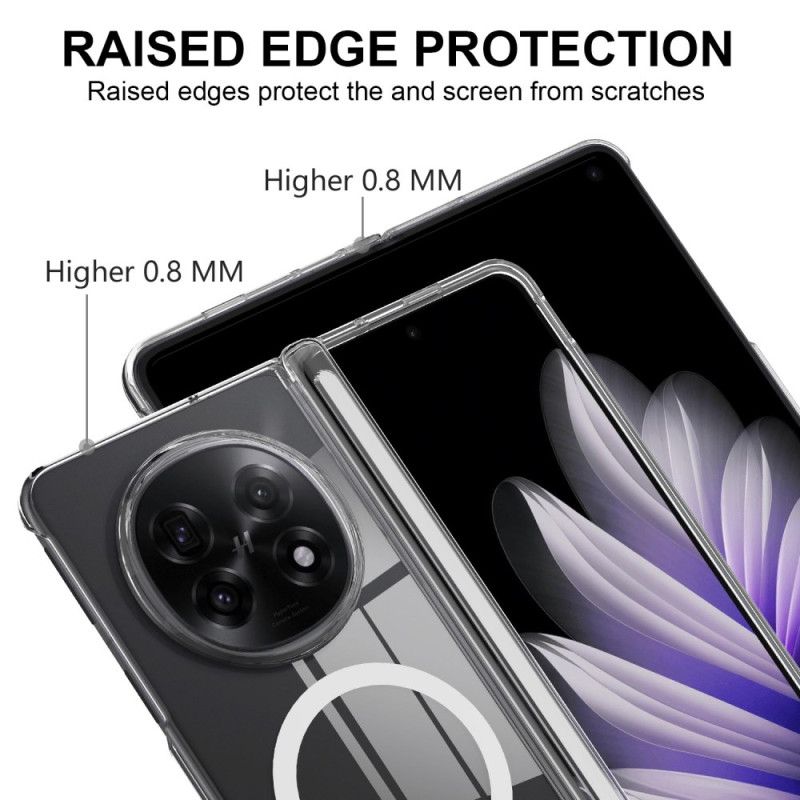 Coque Oppo Find N5 Transparente Magnétique