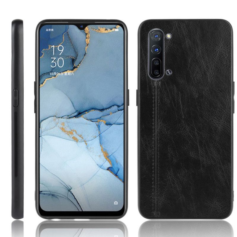 Coque Oppo Find X2 Lite Style Cuir Coutures