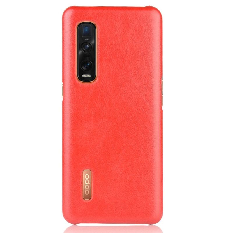 Coque Oppo Find X2 Pro Effet Cuir Litchi Performance