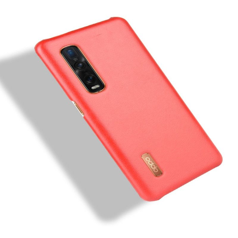 Coque Oppo Find X2 Pro Effet Cuir Litchi Performance