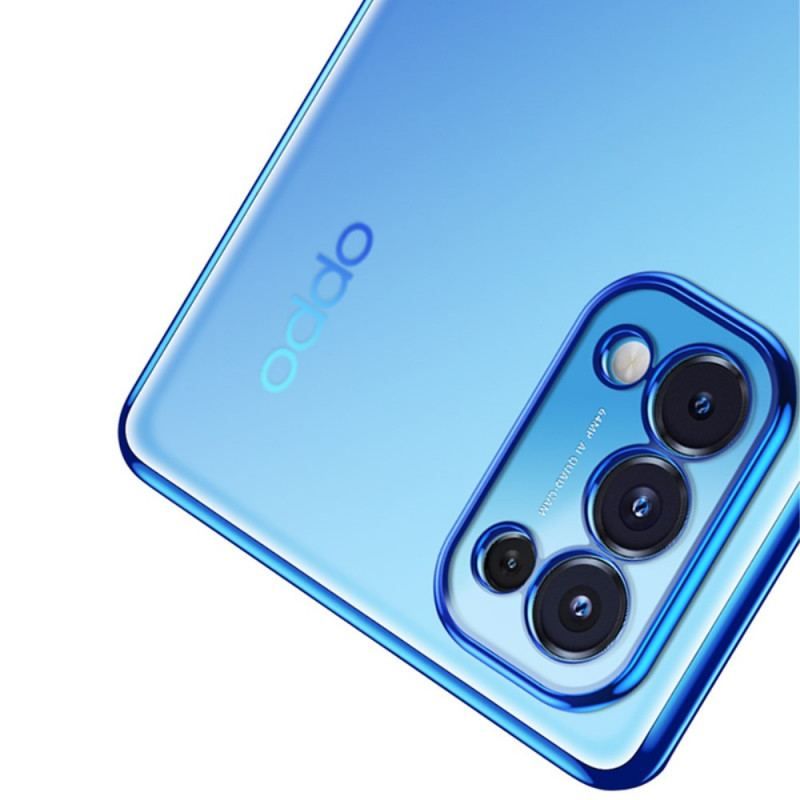 Coque Oppo Find X3 Lite Transparente Rebords Style Métal SULADA