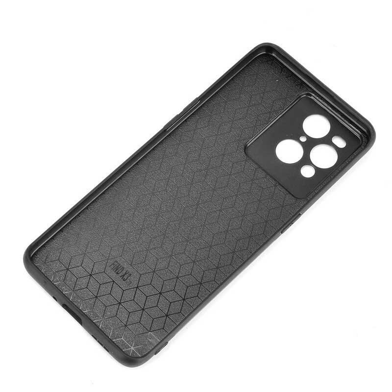 Coque Oppo Find X3 / X3 Pro Effet Cuir Couture