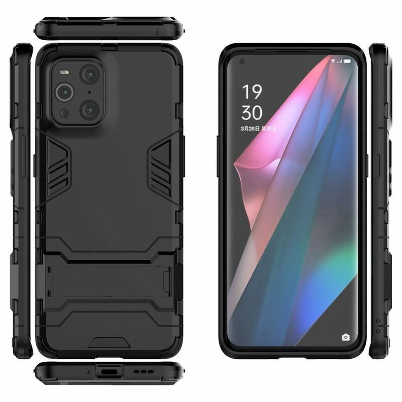 Coque Oppo Find X3 / X3 Pro Résistante Languette