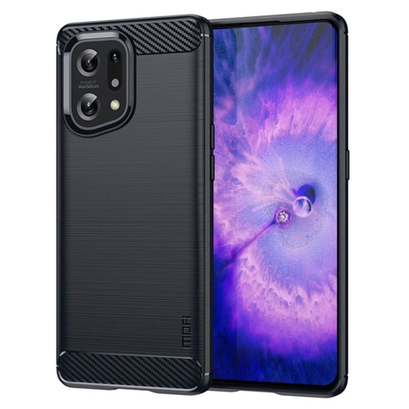 Coque Oppo Find X5 Fibre Carbone Brossée MOFI