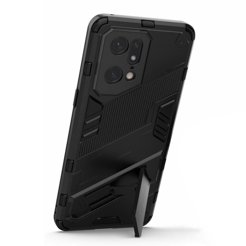Coque Oppo Find X5 Pro Support Amovible Deux Positions Mains Libres
