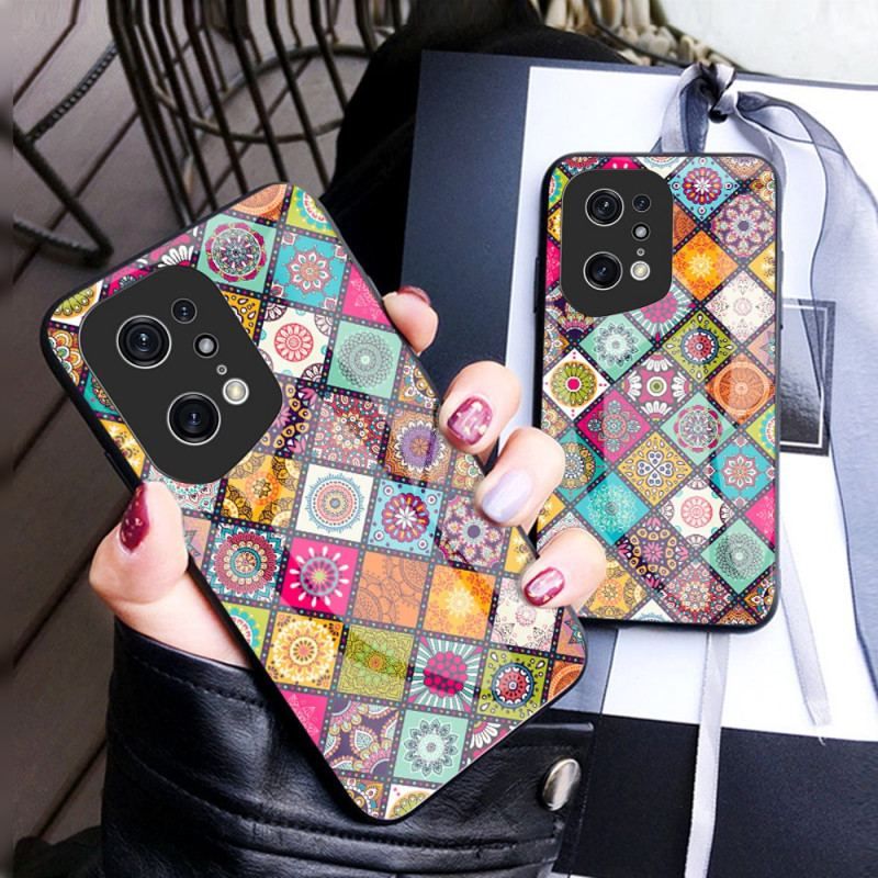 Coque Oppo Find X5 Pro Support Magnétique Patchwork