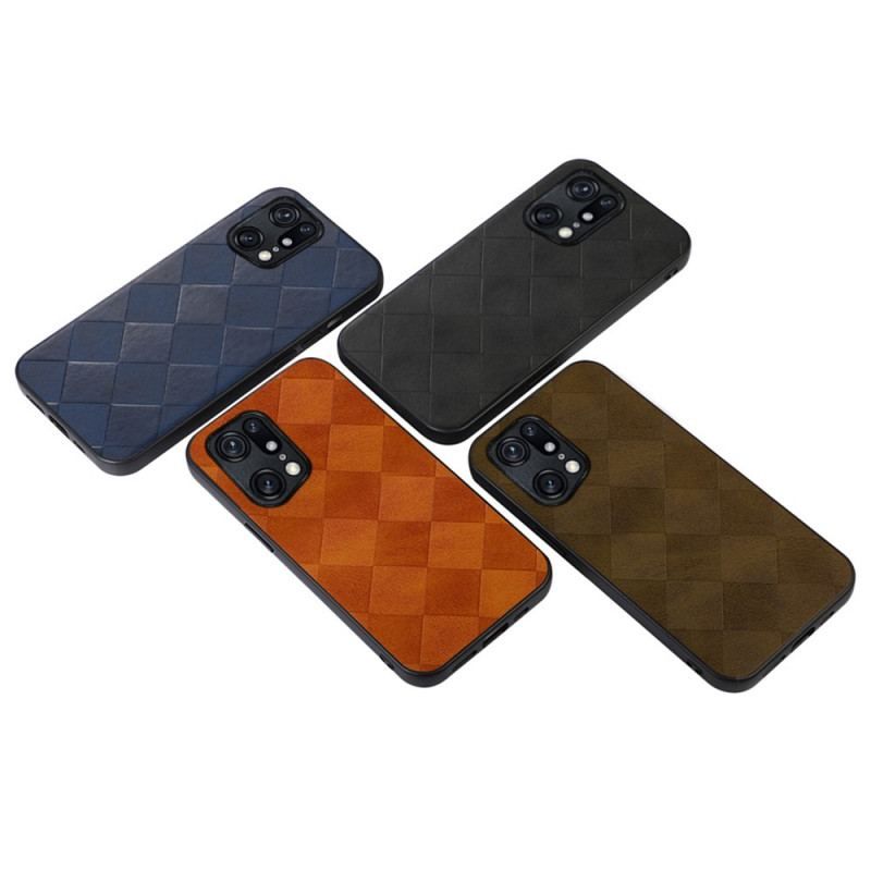 Coque Oppo Find X5 Pro Texture Tissée