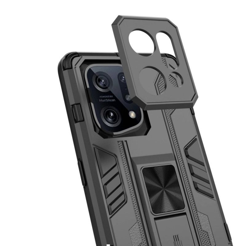 Coque Oppo Find X5 Support Amovible Vertical et Horizontal