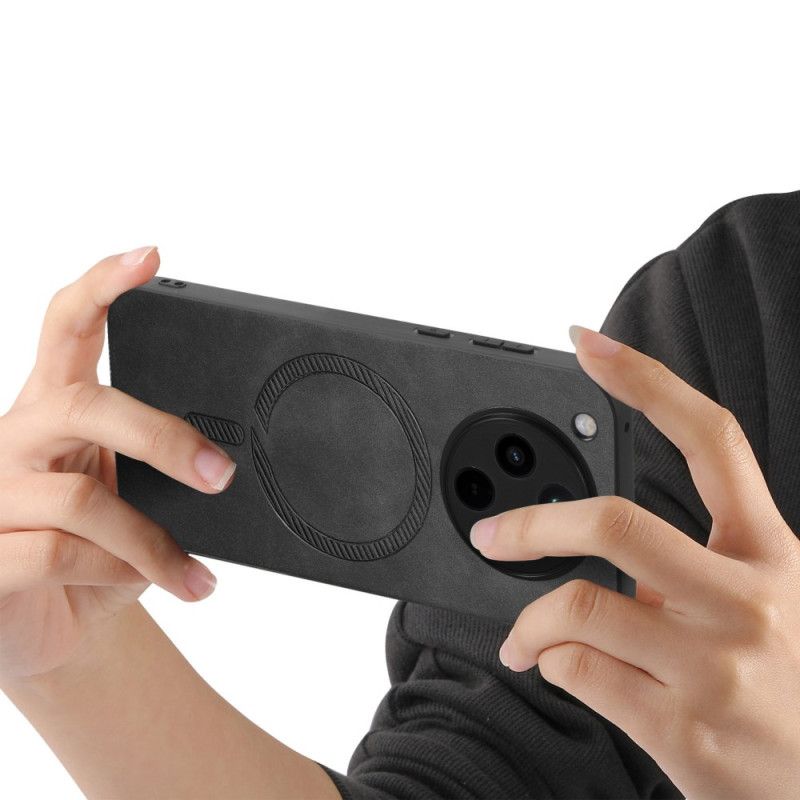 Coque Oppo Find X8 Compatible MagSafe Effet Cuir