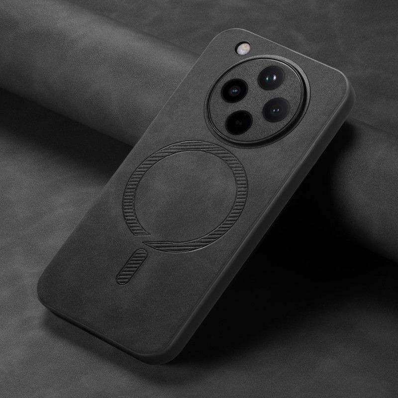 Coque Oppo Find X8 Compatible MagSafe Effet Cuir