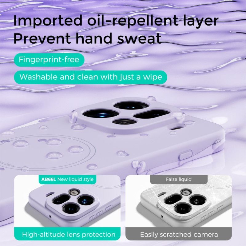 Coque Oppo Find X9 5G MagSafe Silicone Liquide ABEEL