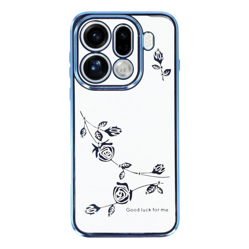 Coque Oppo Find X9 Pro 5G Fleurs et Strass KADEM