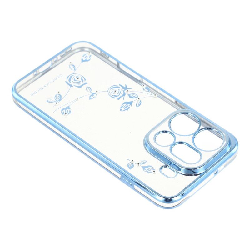 Coque Oppo Find X9 Pro 5G Fleurs et Strass KADEM