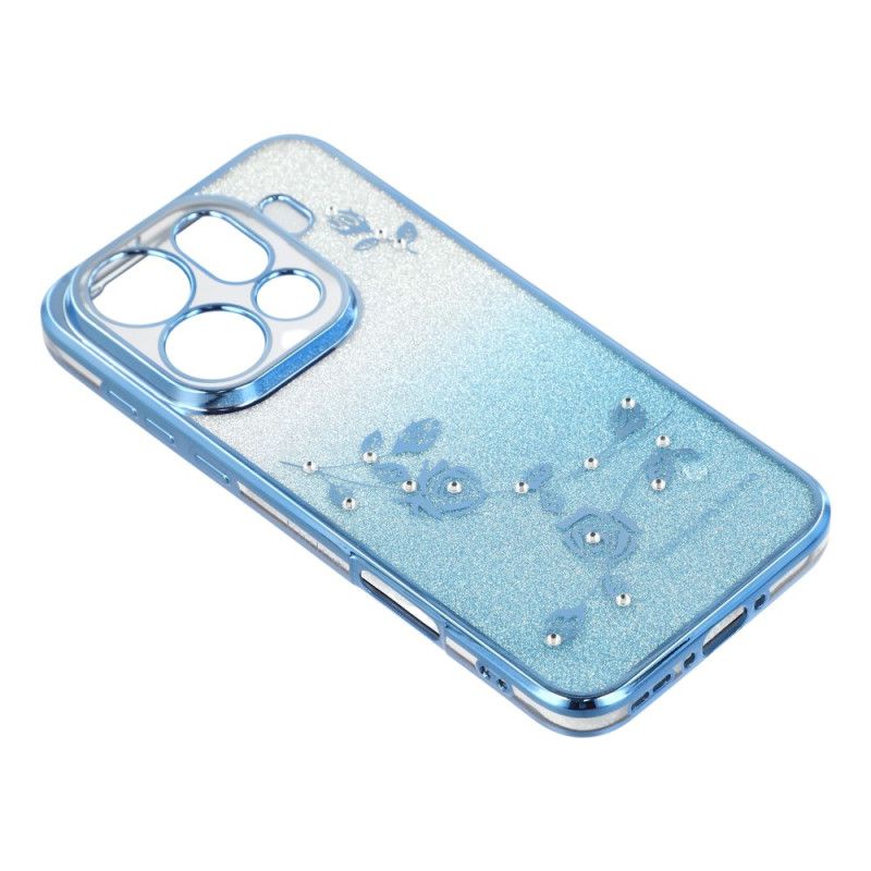 Coque Oppo Find X9 Pro 5G Fleurs et Strass KADEM