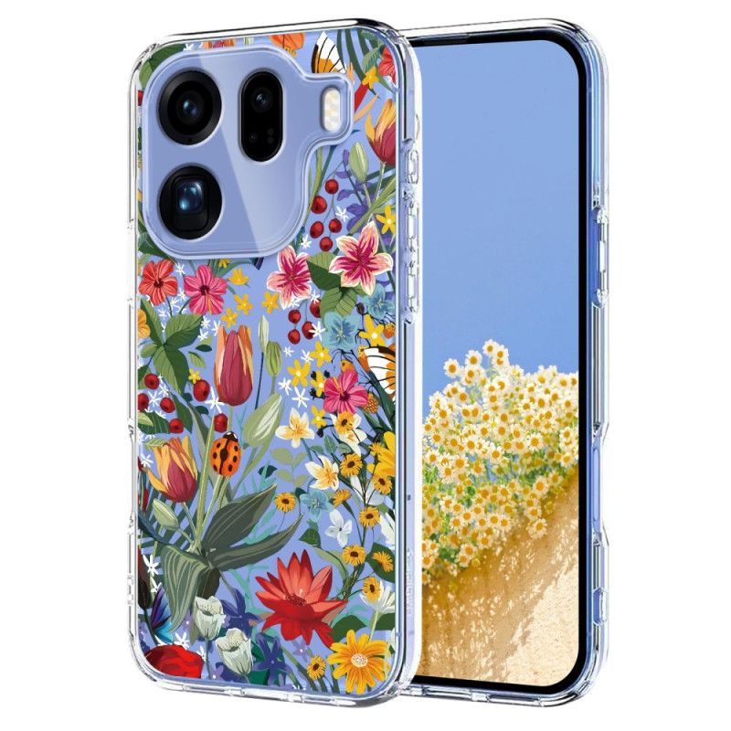 Coque Oppo Find X9 Pro 5G Papillons et Fleurs