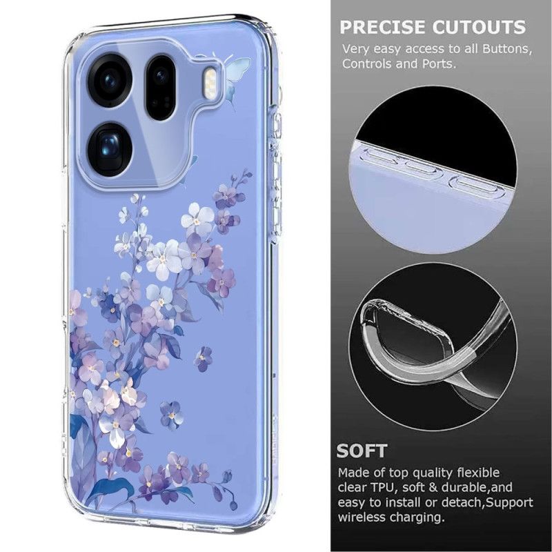 Coque Oppo Find X9 Pro 5G Papillons et Fleurs