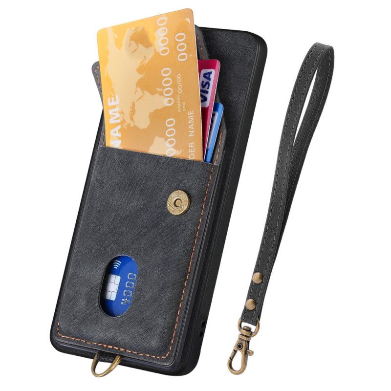 Coque Oppo Find X9 Pro 5G Porte-Cartes et Lanière