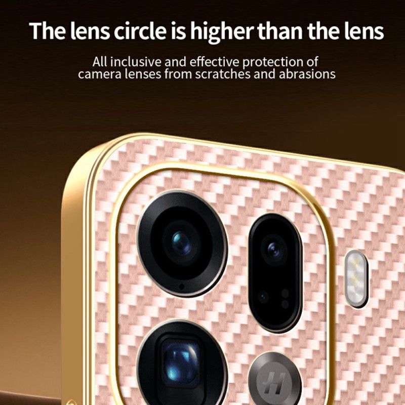 Coque Oppo Find X9 Pro 5G Texture Fibre de Carbone